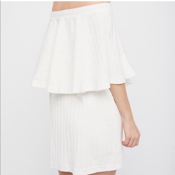 Free People Off -Shoulder White Beach Cover-up - Picture 3 of 5